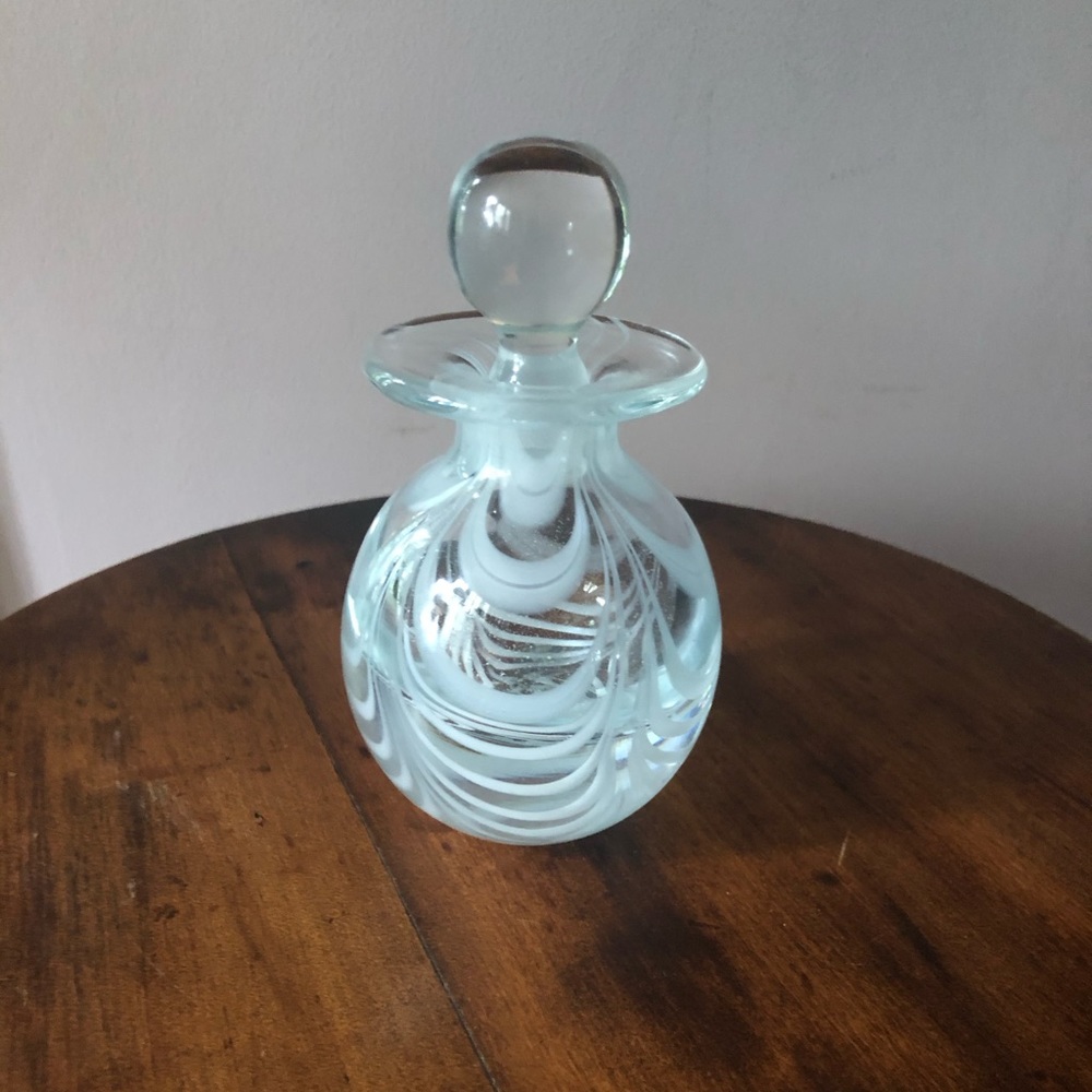 Museum of Modern Art glass bottle with stopper